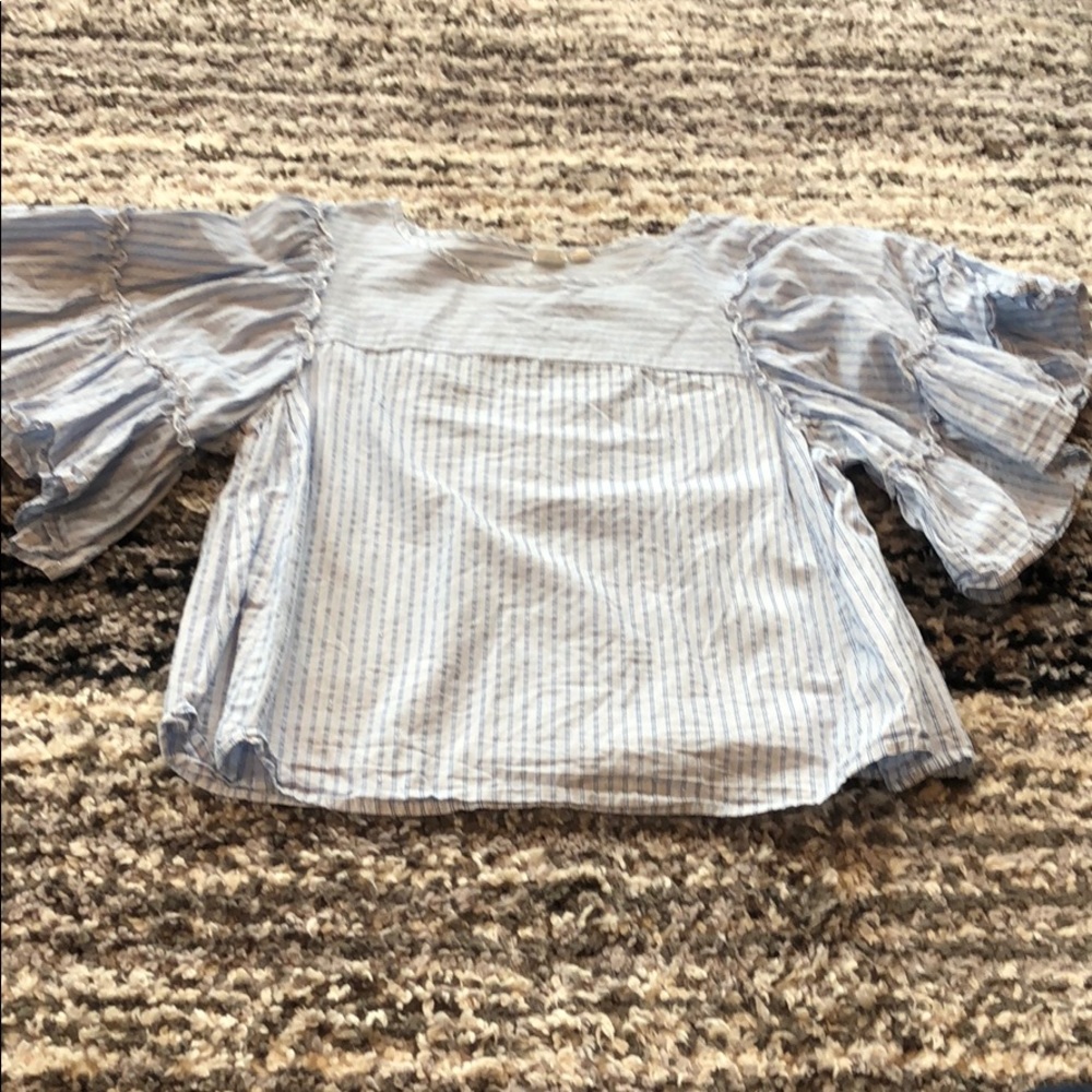 Gap Belle sleeve stripe shirt